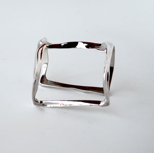 IMAGINE  Cuff Bracelet Rhodium