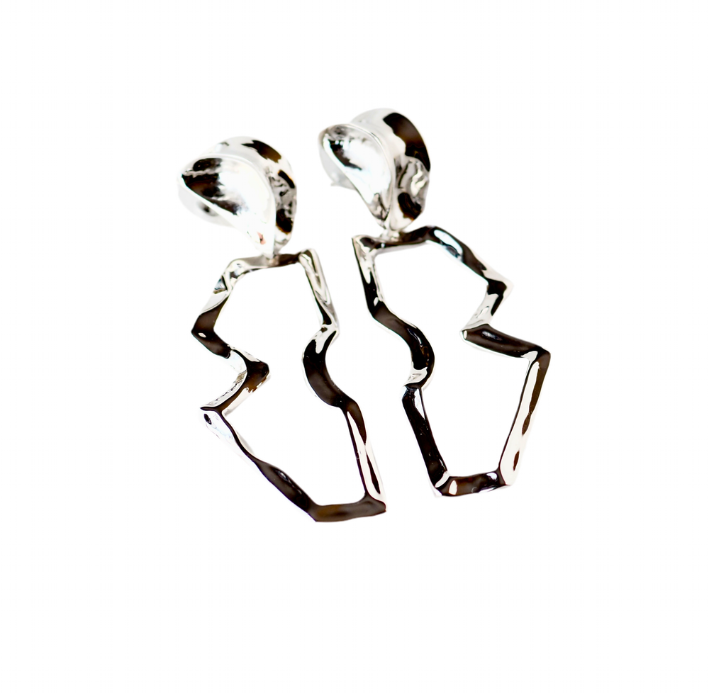 IMAGINE Mod Earrings Silver