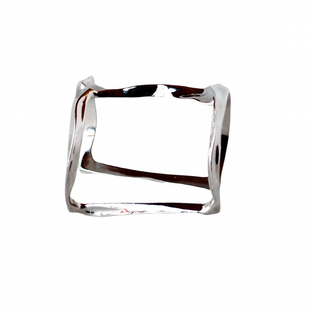 IMAGINE  Cuff Bracelet Rhodium