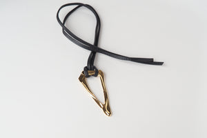 IMAGINE Small Link Gold on Leather Cord