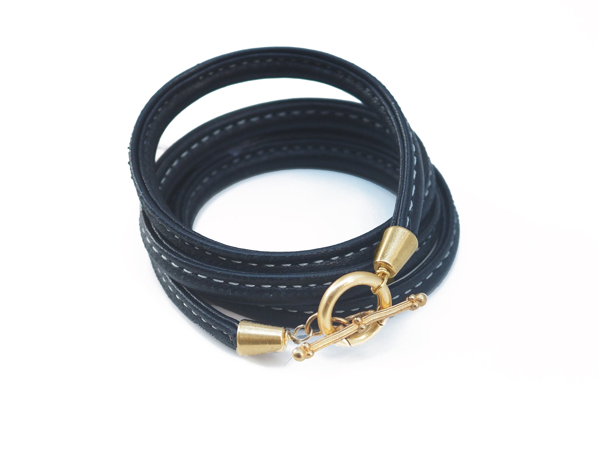 Interchangeable Leather Wrap Bracelet Component