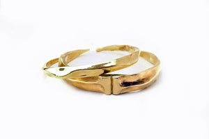 FORTITUDE LARGE BANGLE CUFF BRACELET - Gold