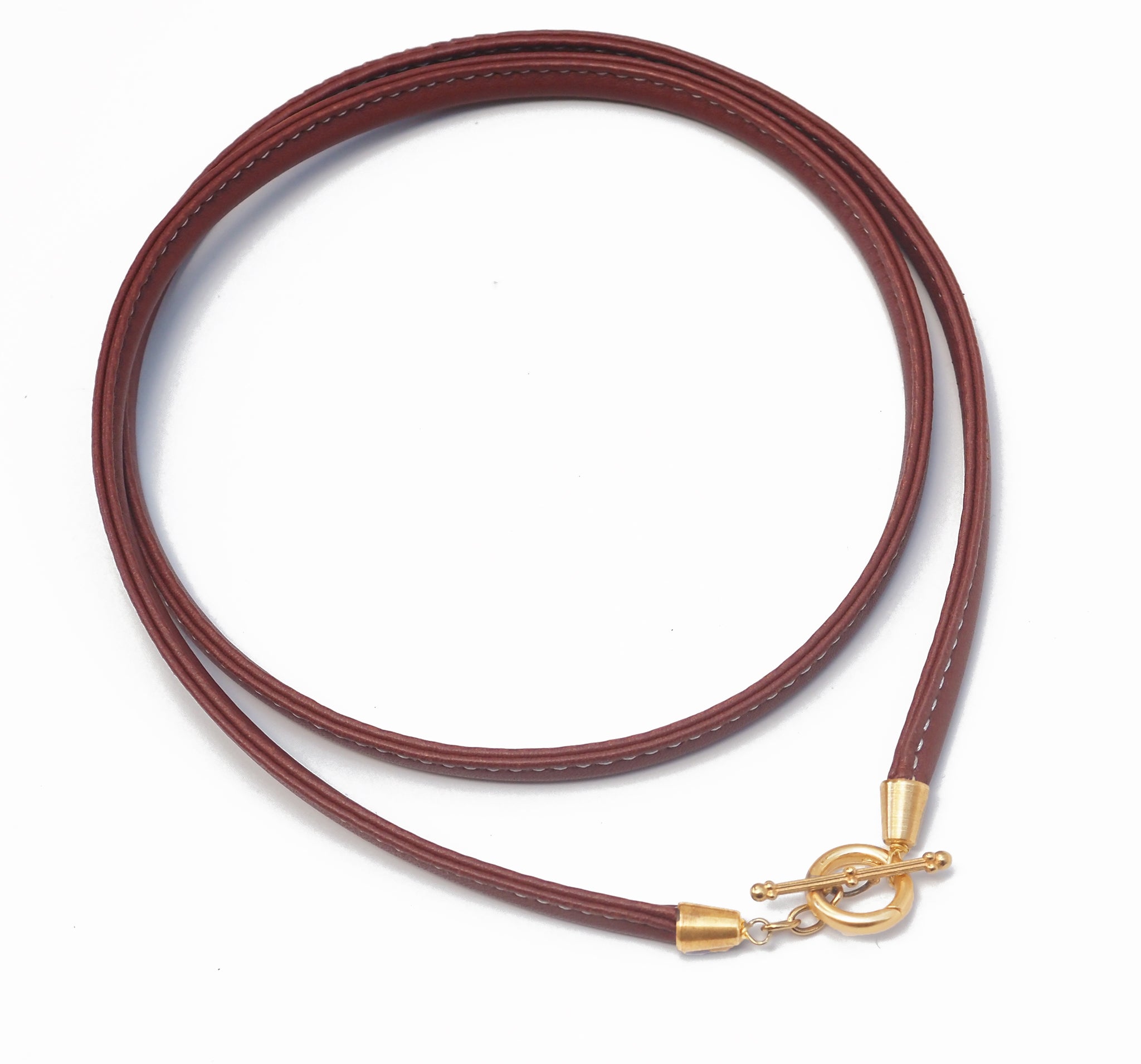 Interchangeable Leather Wrap Necklace Component